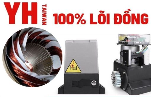 Motor cổng lùa YH 1500kg-750W Đài Loan cho Cổng lớn - Image 3